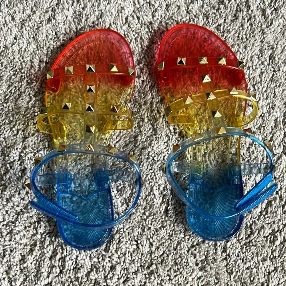 Tahari Colorful Kids Sandals - Size 2 - Picture 2 of 5